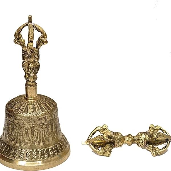 Tibetan Buddhist Meditation Bell and Dorje Set