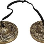 Tibetan Yoga Meditation Cymbals Bell - Dragon Embossed