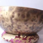 12 Inch Yogi Carving Singing Bowl | Handmade Seven Metal Tibetan Singing Bowl