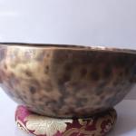 12 Inch Yogi Carving Singing Bowl | Handmade Seven Metal Tibetan Singing Bowl