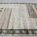 thamelmartUSA R23822 Exclusive Handmade Green Color Tibetan Wool and Silk Area Rug 8 Feet X 10 Feet Made in Nepal