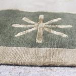 thamelmartUSA R23822 Exclusive Handmade Green Color Tibetan Wool and Silk Area Rug 8 Feet X 10 Feet Made in Nepal