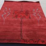 thamelmartUSA R14051 Gorgeous Custom Made Hand Knotted Tibetan Woolen Area Rug 5 Feet X 8 Feet Made in Nepal