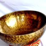17 Inch Master Pieces ~ Extra Large Master Healing Tibetan Singing Bowl ~ Great use for Meditation, Sound Bath, Body Vibration included Cushion, Mallet and Drum stick, Handmade in Nepal.