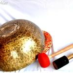 17 Inch Master Pieces ~ Extra Large Master Healing Tibetan Singing Bowl ~ Great use for Meditation, Sound Bath, Body Vibration included Cushion, Mallet and Drum stick, Handmade in Nepal.