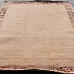 thamelmartUSA R4370 Gorgeous Custom Made Light Beige Colored Hand Made Tibetan Woolen Area Rug 5.7 Feet X 7.10 Feet Made in Nepal
