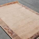 thamelmartUSA R4370 Gorgeous Custom Made Light Beige Colored Hand Made Tibetan Woolen Area Rug 5.7 Feet X 7.10 Feet Made in Nepal