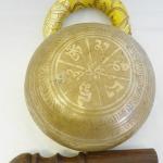 F570 5.75" Energetic Sacral 'D#' Chakra Healing Hand Hammered Tibetan Singing Bowl Made in Nepal