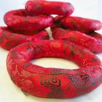 thamelmartUSA F697 Silk Brocade Cushion Pillow for Tibetan Singing Bowl Handmade in Nepal