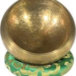 5 Gold Tibetan Meditation Yoga Singing Bowl Set