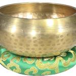 5 Gold Tibetan Meditation Yoga Singing Bowl Set