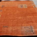 thamelmartUSA R15732 Gorgeous Custom Made Rust Orange Colored Hand Made Tibetan Woolen Area Rug 5.7 Feet X 7.10 Feet Made in Nepal