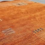 thamelmartUSA R15732 Gorgeous Custom Made Rust Orange Colored Hand Made Tibetan Woolen Area Rug 5.7 Feet X 7.10 Feet Made in Nepal