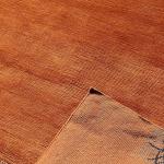 thamelmartUSA R15732 Gorgeous Custom Made Rust Orange Colored Hand Made Tibetan Woolen Area Rug 5.7 Feet X 7.10 Feet Made in Nepal