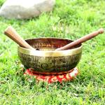 10.5 Inch Double Carving Handmade Tibetan Singing Bowl