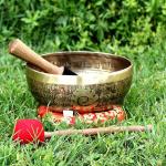 10.5 Inch Double Carving Handmade Tibetan Singing Bowl