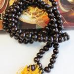 F310 Handmade Tibetan Rose Wood Beads 108 Japa Mala for Meditation, Yoga 5mm Beads