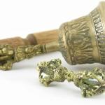 BUDDHIST SACRED SPIRITUAL TIBETAN BELL AND DORJE