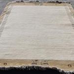 thamelmartUSA R8303 Gorgeous Custom Made Cream Colored Hand Made Tibetan Woolen Area Rug 5.7 Feet X 7.10 Feet Made in Nepal