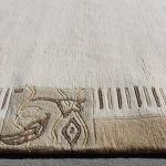 thamelmartUSA R8303 Gorgeous Custom Made Cream Colored Hand Made Tibetan Woolen Area Rug 5.7 Feet X 7.10 Feet Made in Nepal