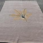 Thamel Mart R154 Gorgeous Flower Tibetan Woolen Area Rug 5.8' X 7.9' Handmade in Nepal