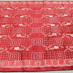 Thamel Mart R1025 Gorgeous Hot Red Color Tibetan Wool and Silk Area Rug 6' X 9' Handmade in Nepal