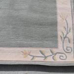 Thamel Mart RSG74 Superb Contemporary Green Tibetan Woolen Area Rug 6.7' X 9.8' Handmade in Nepal