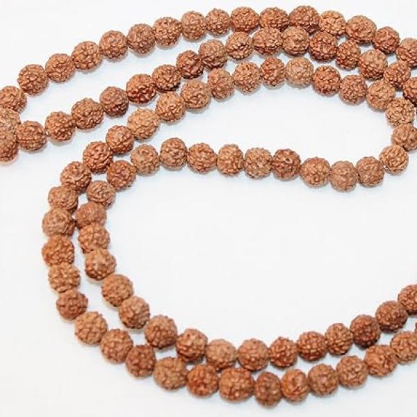 F687 Auspicious ~108 Rudrakshya Prayer Mala For Medation Handmade In Nepal