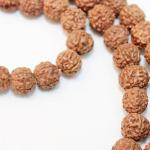 F687 Auspicious ~108 Rudrakshya Prayer Mala For Medation Handmade In Nepal