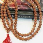 F687 Auspicious ~108 Rudrakshya Prayer Mala For Medation Handmade In Nepal