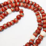 F685 Handmade Tibetan Bone Beads 108 japa mala for Meditation, Yoga 8mm Beads