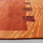 thamelmartUSA R1212 Gorgeous Contemporary Tibetan Woolen Area Rug 5' X 8' Handmade in Nepal
