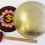 J694 8.25" Energetic Solar 'E' Chakra Healing Hand Hammered Tibetan Singing Bowl Made in Nepal