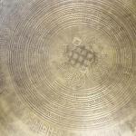 F612 20.5" Very Artistic Tibetan Temple Disc Gong Hand Made in Nepal