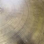 F612 20.5" Very Artistic Tibetan Temple Disc Gong Hand Made in Nepal