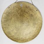 F612 20.5" Very Artistic Tibetan Temple Disc Gong Hand Made in Nepal