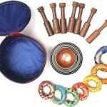 Tibetan Singing Bowl Set of 7, Chakra Colors Decor Himalayan Singing Bowl