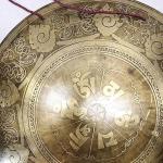 F1054/F609 21.75" Very Artistic Tibetan Temple Disc Gong Hand Made in Nepal