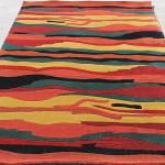 RST128 Gorgeous Tibetan Woolen Area Rug 5 Feet X 8 Feet Handmade in Nepal