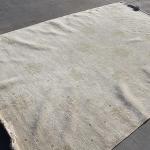 Thamel Mart R2537/021 Exclusive Handmade Neutral Color Tibetan Wool and Silk Area Rug 6' X 9' Handmade in Nepal