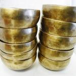 S328 Wholesale Lot of 10 pieces Palm Size 5" Chakra Healing Tibetan Singing Bowl Handmade in Nepal