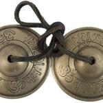 2.25” Diameter Tibetan Tingsha Bell Cymbals Set - Om Nama Shivay Embossed Chimes - Great for Yoga, Meditation, Spiritual, Mindfulness or Relaxation - Handmade in Nepal