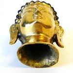 F703 Stunning Table Top Tibetan Buddha's Head Very Charming & Lovely Hand Crafted in Nepal