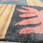 RSG4729 Gorgeous Modern Design Hand Made Tibetan Woolen Area Rug 4.7 Feet X 6.7 Feet Made in Nepal