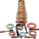 Chakra Healing Tibetan Singing Bowls (Set of 7) for A,B,C,D,E,F,G Chakras By NepaMart
