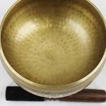 J760-F508 6" Energetic Solar 'E' Chakra Healing Hand Hammered Tibetan Singing Bowl Made in Nepal