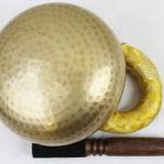 J760-F508 6" Energetic Solar 'E' Chakra Healing Hand Hammered Tibetan Singing Bowl Made in Nepal