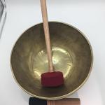 10" handmade Himalayan singing bowl, hand beaten by Nepali