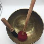 10" handmade Himalayan singing bowl, hand beaten by Nepali