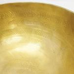 J713 7.5" Energetic Solar 'E' Chakra Healing Hand Hammered Tibetan Singing Bowl Made in Nepal